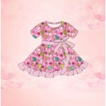 2024 Newborn Baby Clothing Girl Clothing 0-3 Months Baby Girl Clothing Girl Floral Dress