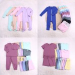Hot Sale Same Summer Solid Blank Bamboo Cotton Polyester Model Zipper Short Sleeve Baby Toddler Newborn Knit Baby Pants