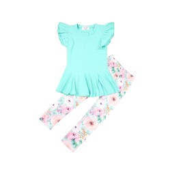 Wholesale Custom Boys Girls Clothing Set Pure Cotton Set 2PCS Pajama Set 100% Cotton Children's Clothing Set