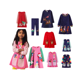 Spring/Autumn New Arrival Girl Dress Small/Medium Children A-Line Long Version Baby Long Sleeve Casual Dress