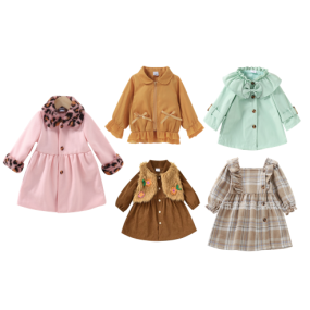 OEM Winter Baby Clothes Girl Dress Girl Coat Long Sleeve Clothing