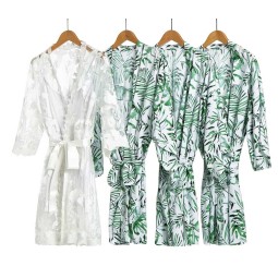 Print & Solid Plus Size Pajamas Large Ladies Robe Gown Sleepwear Women's Pajamas Nightwear