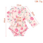 O-Neck Waith Ruffle Toddler Romper for 5-6 Years Girl with Bow