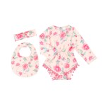 O-Neck Waith Ruffle Toddler Romper for 5-6 Years Girl with Bow