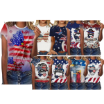 Hot Sale Custom Denim Women's Shirt Women's Casual Short Sleeve T-Shirt Graphic T-Shirt Top