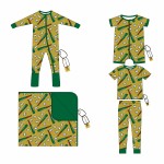 Bamboo Baby Romper Kids Pajamas Zipper Romper Footed Zippy Toddler Baby Girl Romper Baseball Print Romper