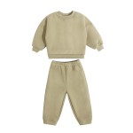Smocking Baby Pants Boy Set 12-18 Months Hand-Knitted Boy Sweater Pants Set Spring/Autumn Clothing Set