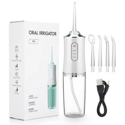 Portable USB Oral Irrigator Water Flosser Plastic Cleaning Device