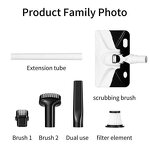 3-in-1 Cordless Handheld Wet/Dry Vacuum Cleaner Soft Plastic Broom Head Floor Cleaning Tool Multifunctional Cordless Broom Dustbin