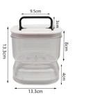 Cross-Border New Kitchen Dry-Wet Separation Hourglass Jar Plastic Container for Food Storage and Pickle Preservation