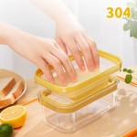 Sealed Butter Cutter Box with Lid Cheese Preservation Storage Container for Food Storage and Preservation