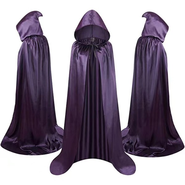Wholesale Black Satin Halloween Cloak 4 Sizes Party Decoration and Toy Display Promotion Selection