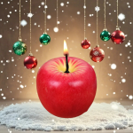 Creative Realistic Apple Candle Christmas Desktop Decoration Ornament Festival Figurine Toy Gift High-Quality