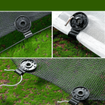 Garden Net Circular Plastic Clip Sunshade Net Clip with Greenhouse Plastic Film Clip for Shade Cloth