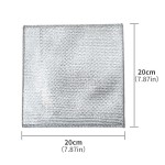 Multipurpose Double-Sided Silver Fiber Dishwashing Cloth Reusable Kitchen Cleaning Cloth and Non-Oily Pot Wiping Cloth