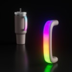 ABS Glow-in-the-Dark Water Cup with Colorful Handles Creative Fun Multi-Color Handles