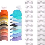 Multifunctional Modern Minimalist High-Quality Plastic Baseball Cap with Multi-Layer Wall-Mounted Storage Rack