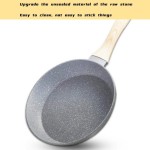 Direct New Arrival American Style Design Non-Stick Cookware Set Aluminum Alloy Wood Handle Pots and Pans for Home Kitchen Use