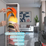 Multifunctional Modern Minimalist High-Quality Plastic Baseball Cap with Multi-Layer Wall-Mounted Storage Rack