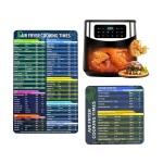Modern Plastic Air Fryer Quick Reference Guide Magnetic Cheat Sheet Cooking Frying Christmas Sign Fahrenheit Cooking Time
