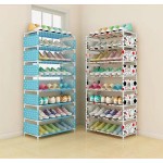 Multi-Layer Modular Storage Shoe Rack Simple Shoe Cabinet Small Shoe Rack Dust-Proof Multifunctional Rack Living Room Square