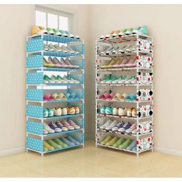 Multi-Layer Modular Storage Shoe Rack Simple Shoe Cabinet Small Shoe Rack Dust-Proof Multifunctional Rack Living Room Square
