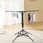 Foldable Clothes Drying Rack Household Floor Standing Drying Rack Balcony Outdoor Drying Rack Bedroom Easy Installation