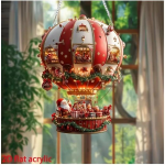 Christmas Hot-Selling Balloon Santa Claus Acrylic Hanging Decoration Bedroom Living Room Wall Decoration