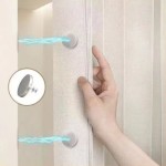 Bathroom Shower Curtain Set Waterproof Mold-Resistant Foldable Shower Curtain Shower Partition Dry-Wet Separation