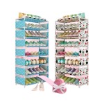 Multi-Layer Modular Storage Shoe Rack Simple Shoe Cabinet Small Shoe Rack Dust-Proof Multifunctional Rack Living Room Square