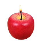Creative Realistic Apple Candle Christmas Desktop Decoration Ornament Festival Figurine Toy Gift High-Quality