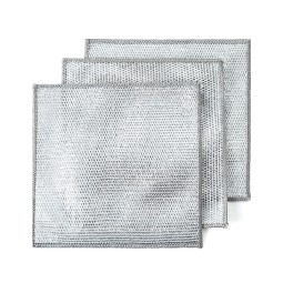 Multipurpose Double-Sided Silver Fiber Dishwashing Cloth Reusable Kitchen Cleaning Cloth and Non-Oily Pot Wiping Cloth