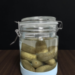 Leak-Proof Airtight Lid Pickle Jar with Filter Flip Refrigerator Pickle Juice Separator Jar with Filter Flip Pickle Jar