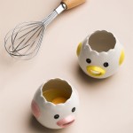 Creative Ceramic Egg White Yolk Separator Cute Filter Kitchen Egg Separation Tool