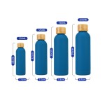 Bamboo Narrow-Neck Insulated Cup Outdoor Sports Water Bottle Custom Portable Stainless Steel Cup