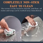 Stainless Steel Chopping Board Kitchen Rolling Board Fruit Cutting Board Baking Kneading Board Large-Size Worktop