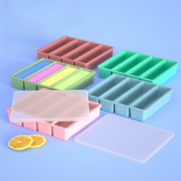 New Household Silicone Ice Cube Mold with Lid Large Ice Grid Easy Demolding Quick Freeze Ice Making Mold