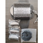 Suction Cup Soft Bristle Volcanic Stone Foot Massage Brush Lazy Foot Washing Brush Set