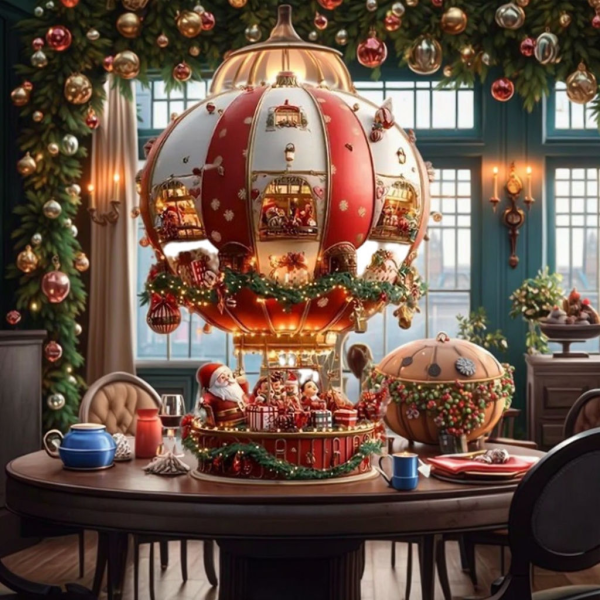 Christmas Hot-Selling Balloon Santa Claus Acrylic Hanging Decoration Bedroom Living Room Wall Decoration