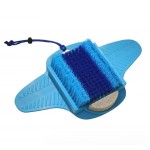 Suction Cup Soft Bristle Volcanic Stone Foot Massage Brush Lazy Foot Washing Brush Set