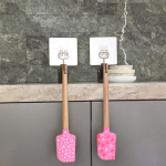 Valentine's Day Baking Pastry Scraper Baking Silicone Spatula Printed Pattern Silicone Spatula