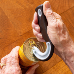 J-Shaped Multifunctional Ring Pull Can Opener Easy-Grip Can Lid Opener Cans and Bottles Kitchen Tool Bottle Opener