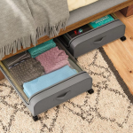 Dust-Proof Under-Bed Storage Rack with Simple Clothing Storage Bag and Wheels New Simple Storage Box