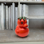 Fantasy Style Eco-Friendly Resin Craft Vegetable Duck Nodding Doll Statue Painted Design Garden Decoration Statue