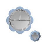 2025 Hot-Selling New Baby Product Cute Design Stainless Steel Baby Suction Plate Removable Silicone Shell