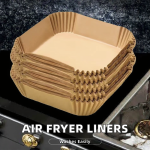 Disposable Non-Stick Microwave-Safe Air Fryer Liners Bleach-Free Paper Baking and Pastry Tools