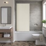 Bathroom Shower Curtain Set Waterproof Mold-Resistant Foldable Shower Curtain Shower Partition Dry-Wet Separation