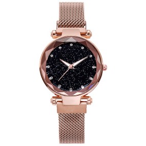 Online Best Selling Products Luxury Watches Fashion Women Watches Luxury Starry Sky Rhinestone Ladies Magnet Watch