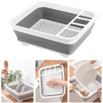 热卖高品质的方形塑料架碟折叠储存碟排水架厨房储存架