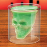 耐热硼硅骨架形双壁葡萄酒威士忌小玻璃杯